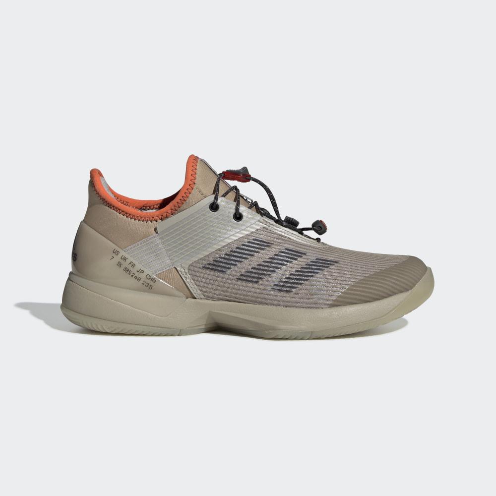 Pantofi Tenis Adidas Adizero Ubersonic 3 Citified Dama Romania - Maro Deschis/Gri/Portocalii CG6520